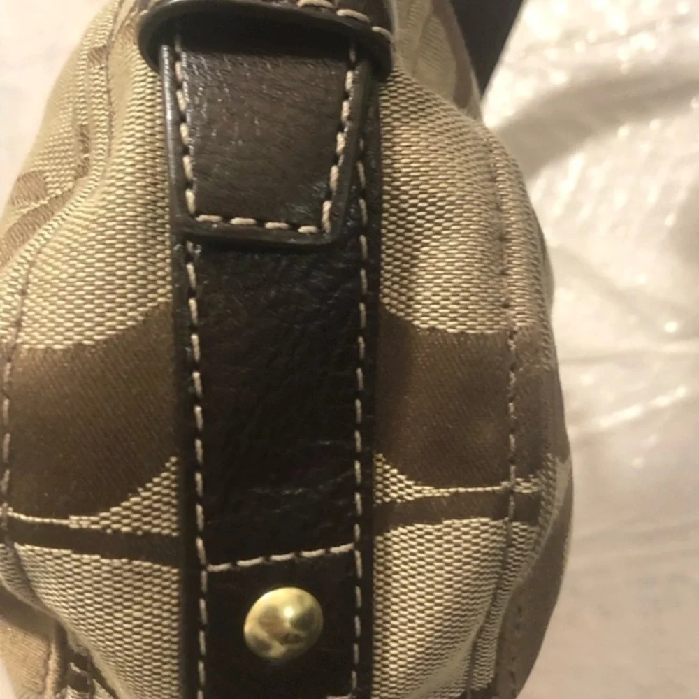 Coach vintage y2k 48156 signature brown mini Zoe hobo bag